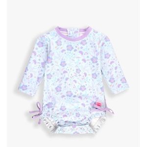 Ruffle butts rashguard baby swim size 3-6 months